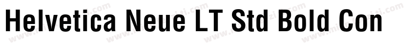 Helvetica Neue LT Std Bold Condense字体转换